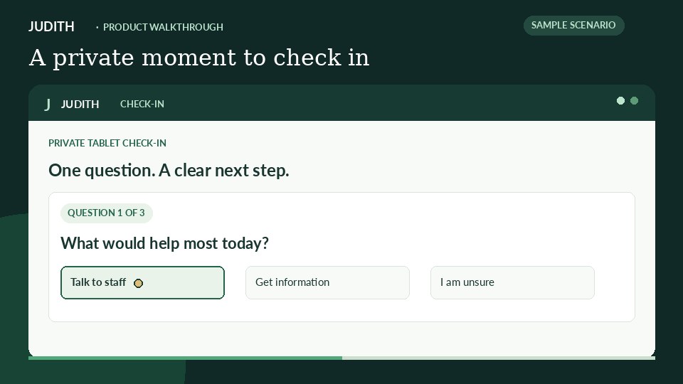 Sample Check-in walkthrough