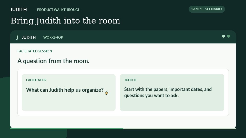 Sample Workshop walkthrough